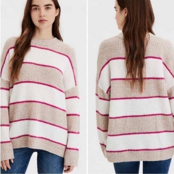 American Eagle Outfitters Sweaters - American Eagle Outfitters Women’s Oversized Striped Sweater Size Medium NWOT